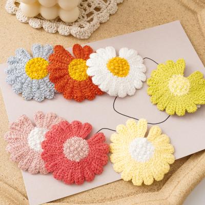 China Cute Daisy Flower BB Daisy Flower Hair Pin Hair Clips Korean Style New Arrival Girls Fabric RARA Hair Accessories for sale