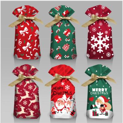 China Handmade Fruit Cookies Nougat Candy Bag Christmas Gift Bag Christmas Candy Bag for sale