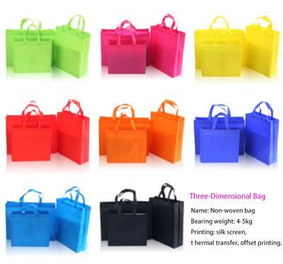 China Who respects the environment; Recyclable; Factory Reusable Tote Bags Custom Size Color Chinese Style Printed Recyclable Non Woven Fabric Shopping Bags With Logo for sale