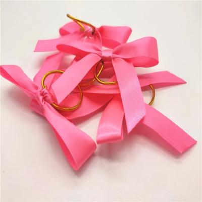 China Customized Eco-friendly Gift Ribbon Satin Ribbon Bows For Gift Box Decoration Perfume Bottles Wine Bottles Decorations Satin Ribbon Bows for sale