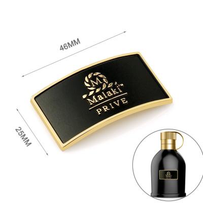 China Wholesale Anti-Counterfeit Custom Metal Wine Label Trademark LOGO Making Custom Metal Label Stickers Metal Logo Adhesive Perfume Bottle Label for sale