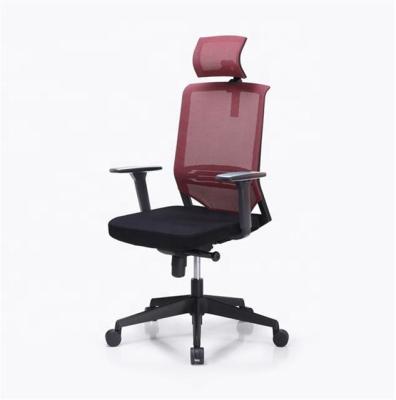 China Base Adjustable Nylon Office Mesh Headrest Back Synchro Tilt 5 Star (Height) Executive Chair for sale