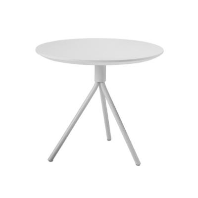 China Top is MDF in powder coated white single side end small corner modern design coffee table in stock for sale for sale