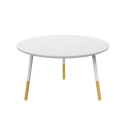 China Top Is MDF In Powder Coated White Single End Design Small Retail Hotel Short Side Corner Furniture for sale