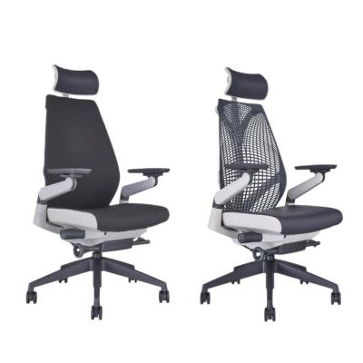 China JUNYI Bionic Design Adjustable Swivel Lift Swivel (Height) Design Adjustable Rotating Executive High Back Mesh Ergonomic Office Chair for sale