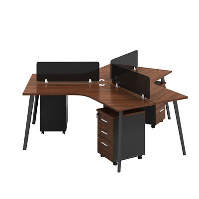 China Convertible Modular Office Tables Call Center 6 Person Workstation Table Office Cubicle Office Workstation Office Furniture for sale