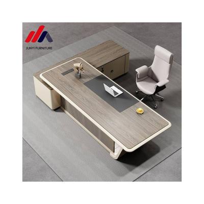 China Stylish Customizable Office Desk With Drawer Modern Wood Home Office Computer Desk for sale