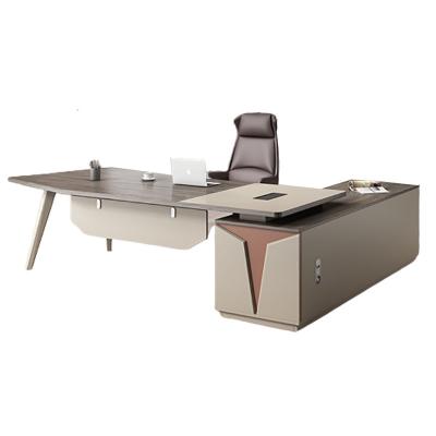 China Luxury Solid Wood Boss Convertible Desk Office Furniture Desk for sale