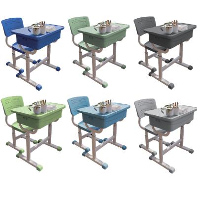 China Modern Students Desk And Chair Set Plastic Study Table And Chair For Kids / Children for sale