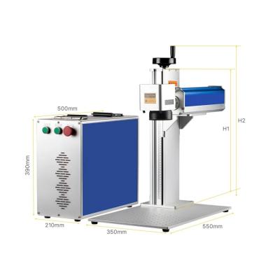 China Laser Mopa Marking Machine 2.5D Engraving Machine 50W 60W Metal Color Marking for Jewelry Copper Gold Silve DIY Marking for sale