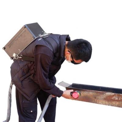 China Portable Pulse Laser Cleaning Machine Backpack Handheld Removal Rust Fiber Laser Cleaning Machine for Car for sale