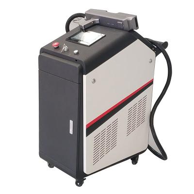 China 500w Portable Laser Cleaning Machine for Rust Removal Surface 100W 200W Carbon MAX Metal Head Steel Key Training Power for sale