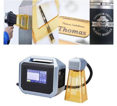 China 30W Handheld Laser Marking Machine for Metal Engraving Logo Printing QR Text Nameplate and Cooling System Air Cooling for sale