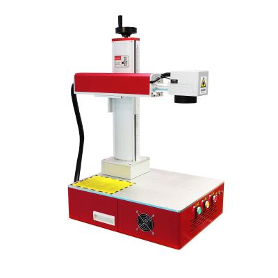 China 50W/100W Fiber YAG Laser Marking Machine for Metal Leather Crystal Depth Marking Cut High Power and Easy to Operate for sale