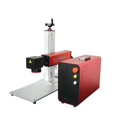 China Bench-Top Fiber Laser Marking Machine for Mini Portable Laser Marker Ultraviolet Metal Glass Trophy Engraving and Coding for sale