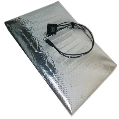 China 12V Aluminum Foil Heating Pad Size 25x25cm 30x30cm 35x35cm For Food Delivery for sale