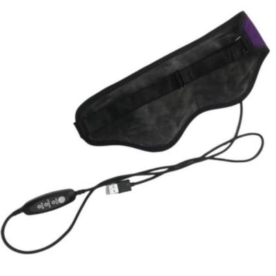 China 5V USB Heated Eye Mask 3 Level Heating Shading Light Soft Velvet Linning for sale