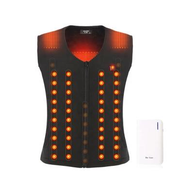 China Intelligent Control Elektrisch Verwarmd Vest Polyester Smart Casual Te koop