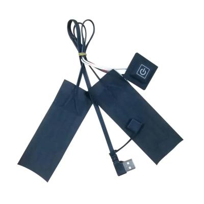 China Individuelle Kleidung Heizkissen 2pcs in einem 5V USB für Heizhose zu verkaufen