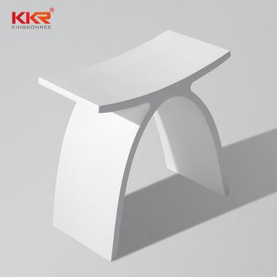 China soft & FACTORY SALE SHOWER SMOOTH OUTDOOR STOOL RESIN STONE BATH STOOL for sale