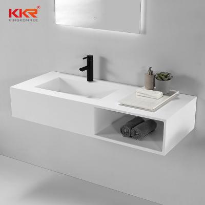 China Modern Bathroom Hand Sink Anti-Yellowing Wall Hung Basin Wall Mounted Vessel Basin Basin For Bathroom for sale