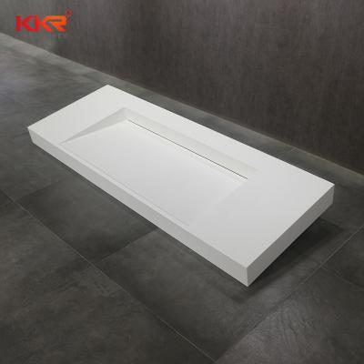 China USA Modern Popular Solid Outdoor Sink Bathroom Stone Railing Wall Mounted Basin for sale