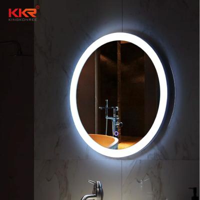 China 2-Faced Bathroom Smart Makeup Light Touch LED Intelligent Glass Mirror for sale