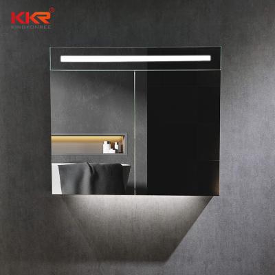 China Modern Home American Style Bathroom LED Glass Anti-fog Mirror for sale