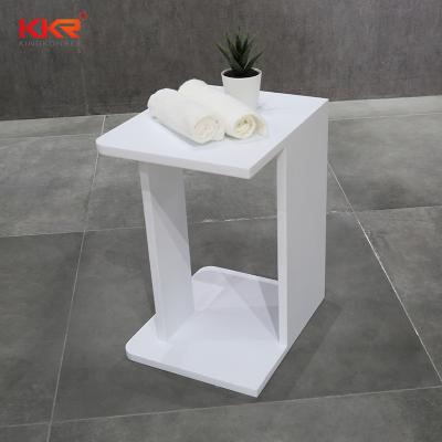 China Waterproof Artificial Stone Polyester Resin Tables Low Solid Outdoor Bathroom Table for sale