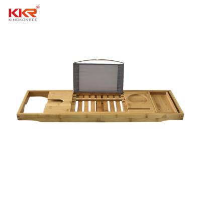 China Sustainable Laptop Bed Desk 2 in 1 Innovative Design Transforms Our 100% Bamboo Tub Cart From Extra Large To Bed Tray for sale