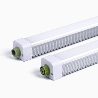 China Outdoor Warehouse IP65 Vapor Proof Linear Fixture 36w 45w 60w LED Tri Tube Light For Office for sale