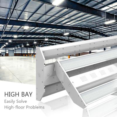 China Warehouse Workshop Warehouse 100w 150w 200w 300w Rectangle Led High Bay Light Fixture 5 Years Warranty for sale