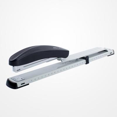 China Modern Custom Long Type Manual Stapler Lightening Durable Metal Stapler Office Stationery Arm Labor for sale