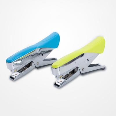 China Custom Office Convenient Single Stationery Clamp Stapler Clamp Metal Hand Held Stapler for sale