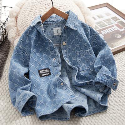 China New Design Breathable Loose Casual Girl And Boys Denim Jackets Coats Fashion Jean Coat Tops for sale