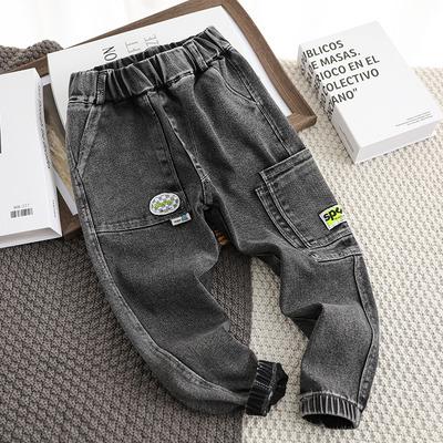 China 2022 Breathable New Spring and Autumn Children's Wear Jeans Wholesale Baby Casual Pants Ripped Hole Jeans Boys for sale