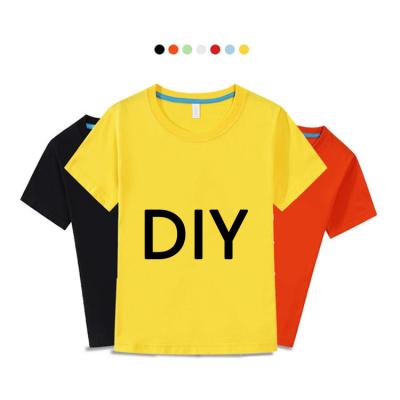 China Custom Printed Anti-Shrink Cotton School Uniform Kids T-shirt Printing Youth T-Shirts With Your Designs for sale