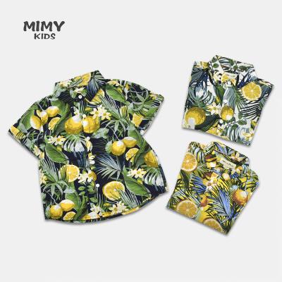 China Anti Shrinkage Shorts Sleeves Hawaiian Style Shirt Latest Design Boys Casual Shirts For Kids Children 3 Or 8 Years Blouse MIMY Tops Kids Apparel for sale