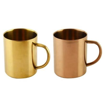 China 400ml Double Wall 304 Stainless Steel Cup Mirror Matte Water Drinking Stainless Steel Sustainable Mug for sale