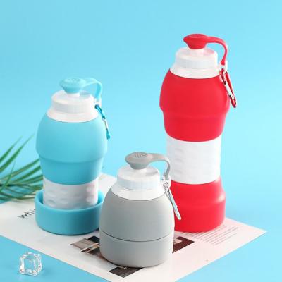 China Viable Most Popular Portable Platic Water Coffee Sleeve Sport Plastic Drinkware Silicone Cup Folding Cup for sale