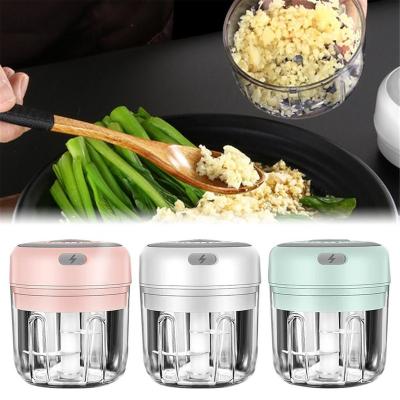 China Mini Chopper Garlic Crusher Meat Grinder Chopper Garlic Chopper Electric Household USB Charging Crushed Garlic Ginger for sale