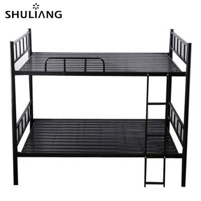 China Modern Cheap Natural Adult Kids Kids Bedroom Dorm Double Deck Metal Tall Bunk Beds for sale