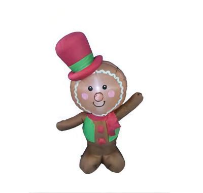 China Children's Christmas Toys/Factory Wholesale Creative Party Yard Reception Props Lovely Gingerbread Man Outdoor Christmas Inflatable Party Decoration For Kids Gifts for sale