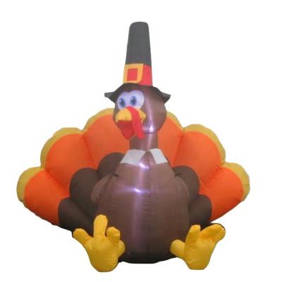 China Ourwarm 5ft Custom Kids/Holiday Christmas Toys Yard Party Turkey Airblown Outside Inflatable Chicken Yard Display Thanksgiving for sale