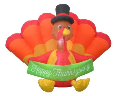 China Children's Christmas Toys/Ourwarm Outdoor Yard Party Outside The Yard Decorative Happy Airblown Holiday Turkey Inflatable Decoration Custom Made for sale