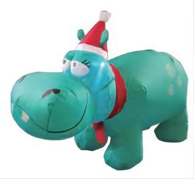 China Ourwarm 4ft Holiday Airblown Children's Christmas Toys/Hippo 4ft Outdoor Yard Party Outside Lawn Yard Decorative Display Inflatable Floating Decoration for sale