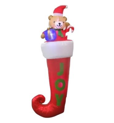 China Children's Christmas Toys/Ourwarm Christmas Ornament Bear Yard Decoration Customs Stable Blow Lead Yard Reception Stand Ups Outdoor Inflatable for sale