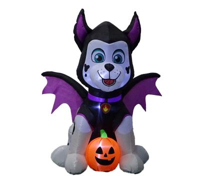 China Ourwarm Halloween Disposable Decorative Led Inflatable Yard Display Vampire Dog Inflatable Decoration Eco-friendly/Waterproof Pumpkin Lawn for sale