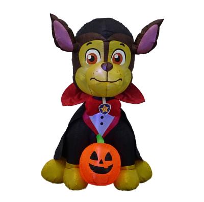 China Ourwarm Holiday Ornament Eco-Friendly / Disposable Floating Waterproof Stable Blow Ups Yard Decoration Custom Outdoor Pumpkin Inflatable Vampire Dog for sale