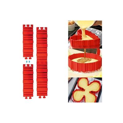 China Sustainable High Quality Silicone Cake Molds Baking Magic Bake Snakes Cake Molds DIY Non-Stick Tool for sale